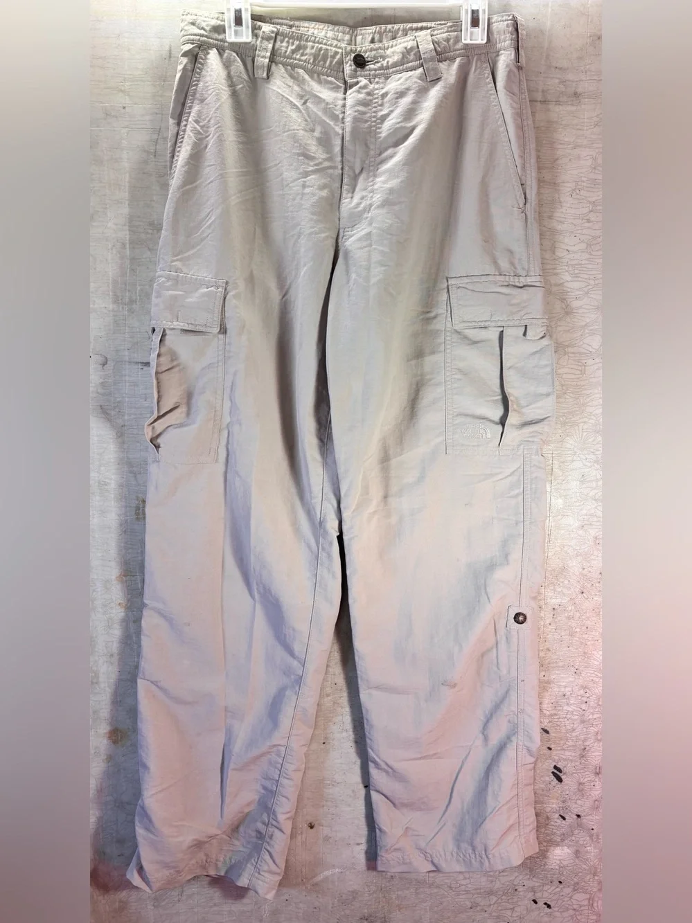The North Face Light Gray Men's Cargo Pants with Multi Pockets